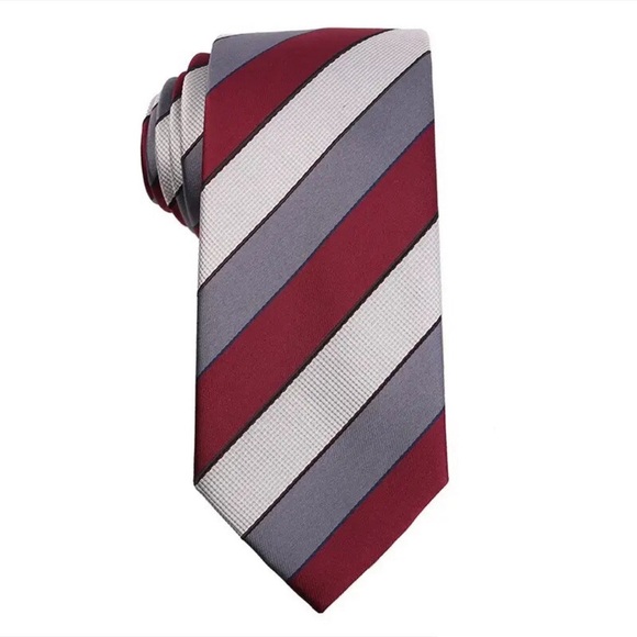Countess Wara New York Silk Striped Neck Tie - Picture 1 of 12